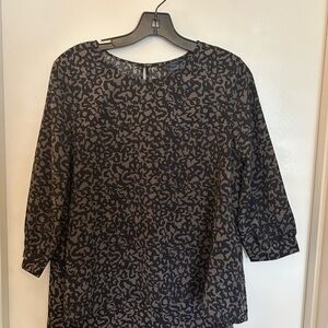 French Connection Animal Print Blouse